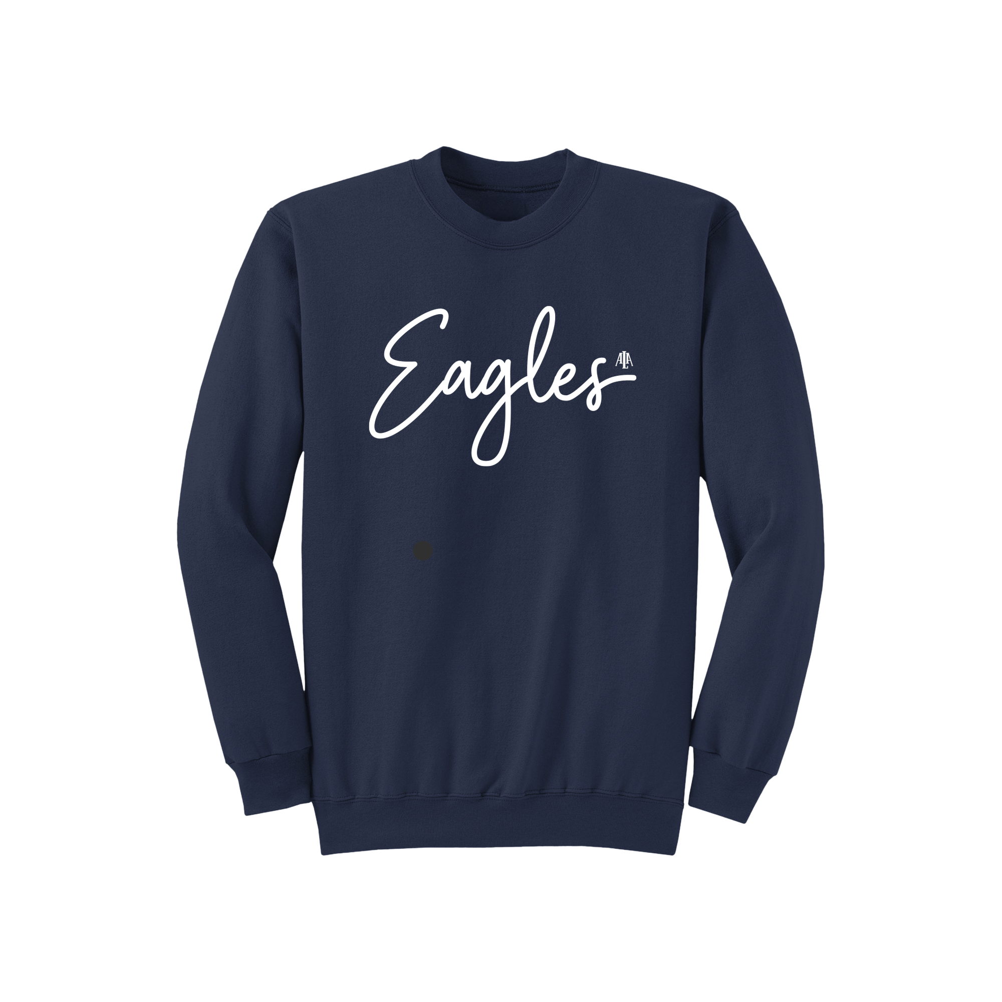 Eagles In Script Adult Eagles Script Crewneck – C1 Apparel