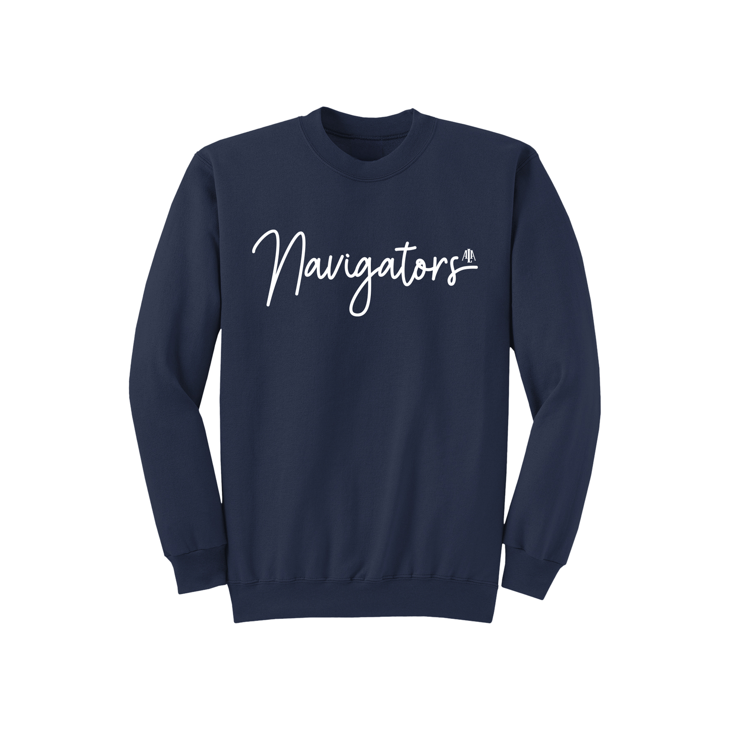 Adult Navigators Script Crewneck