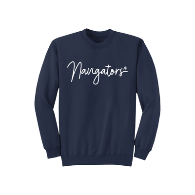 Adult Navigators Script Crewneck