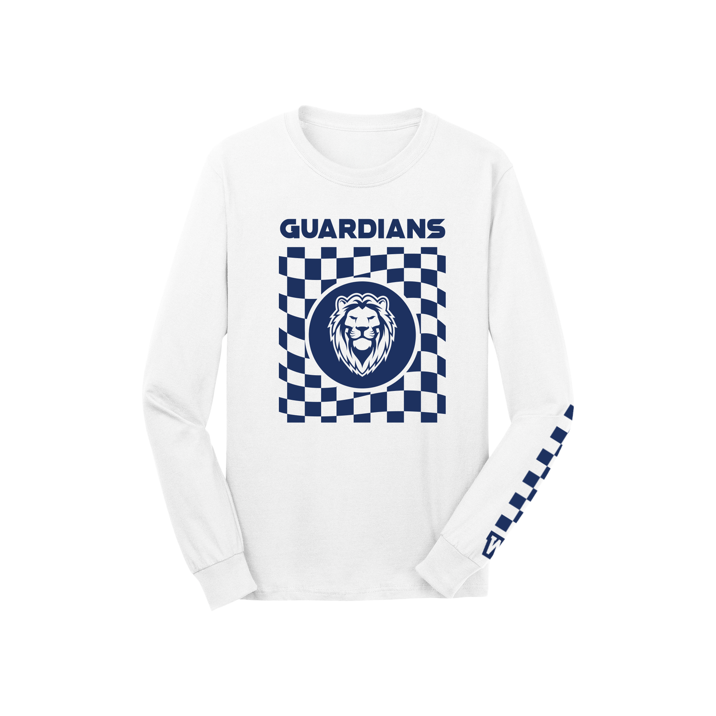 Adult WPA Guardians Long Sleeve Checkered Tee