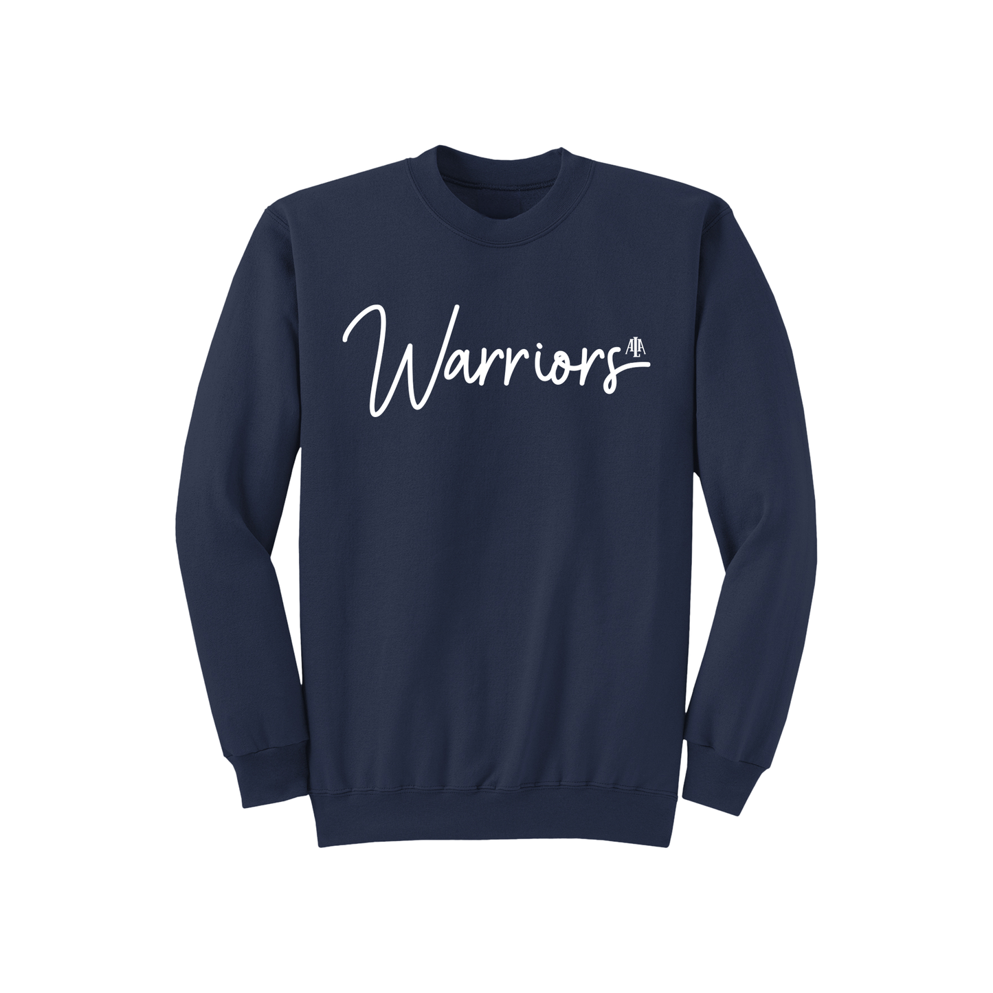 Adult Warriors Script Crewneck