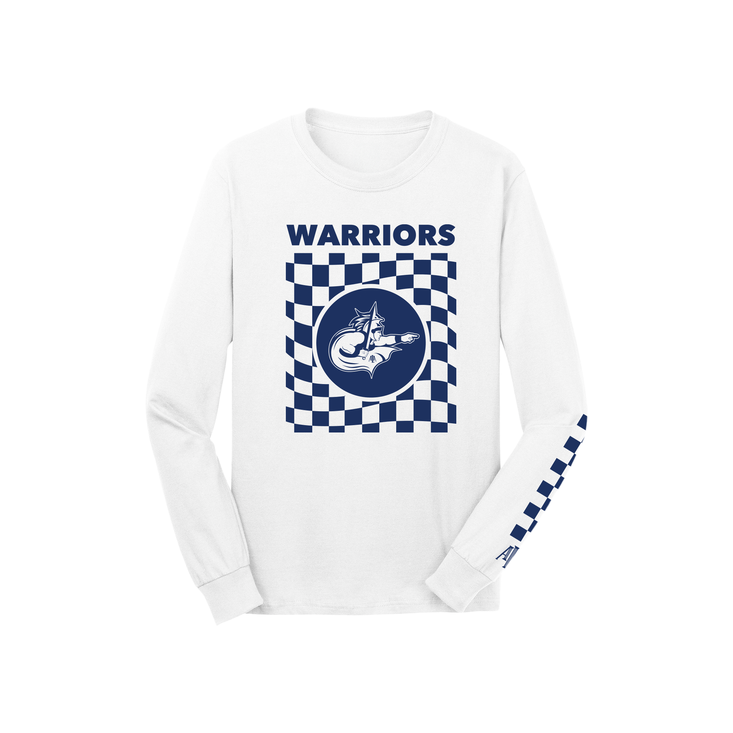 Youth ALA Warriors Long Sleeve Checkered Tee