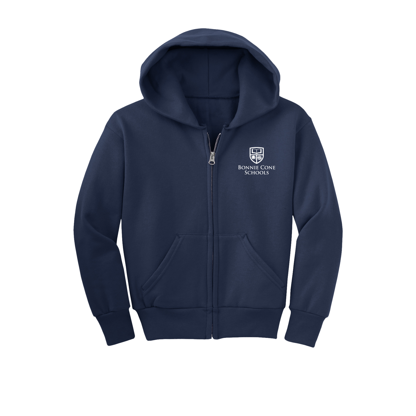 Youth BCS Eagles Wavy Full Zip Hoodie