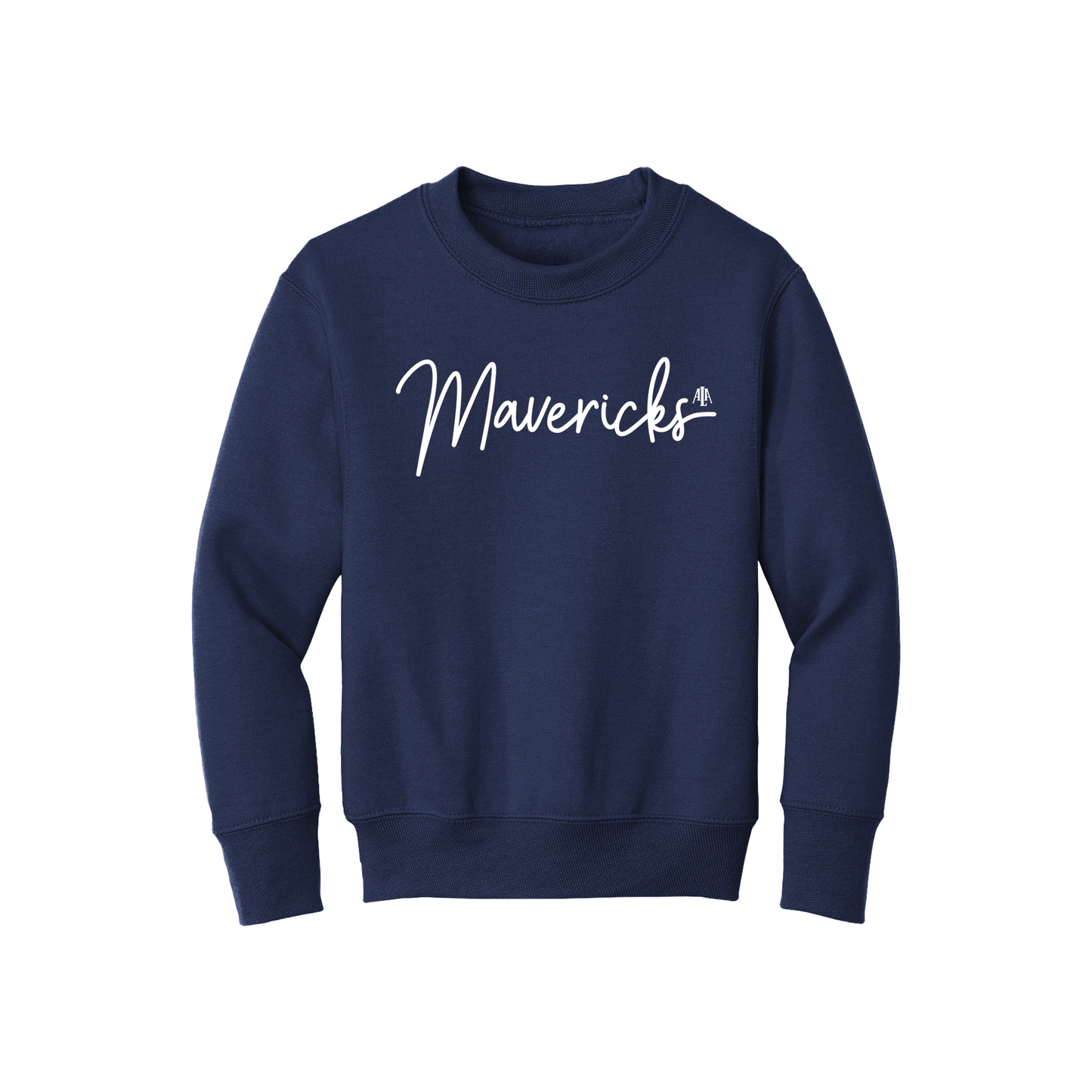 Youth Mavericks Script Crewneck