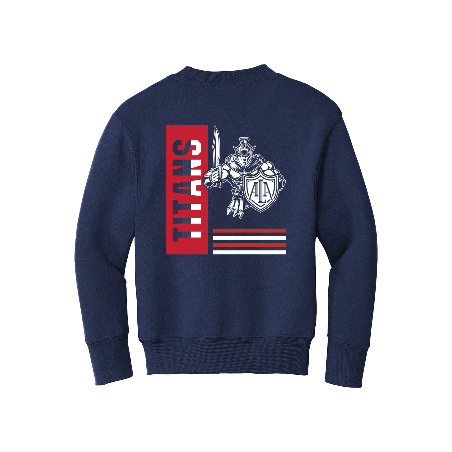 Youth Titans Column Stripe Crewneck